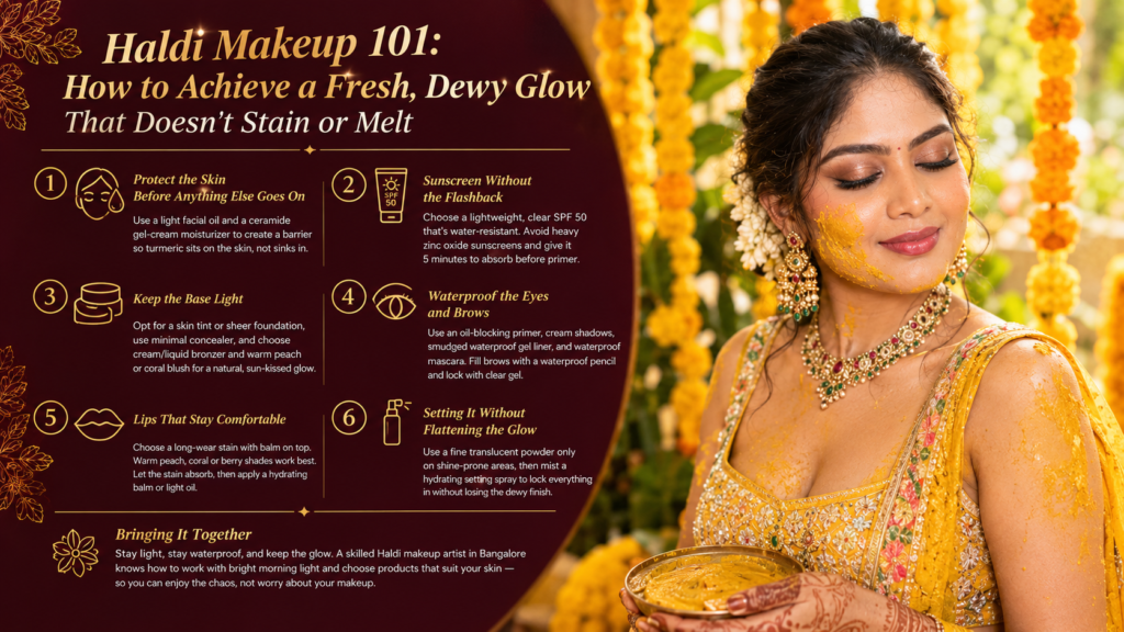 Haldi Makeup 101: How to Achieve a Fresh, Dewy Glow That Doesn't Stain or Melt