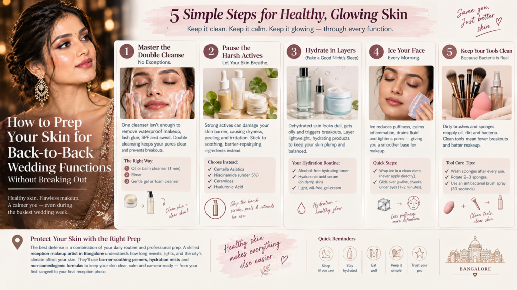 How to Prep Your Skin for Back-to-Back Wedding Functions Without Breaking Out