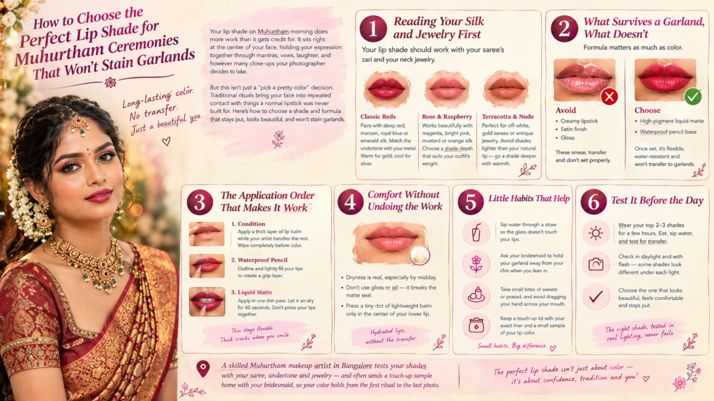 7. How to Choose the Perfect Lip Shade for Muhurtham Ceremonies That Won't Stain Garlands