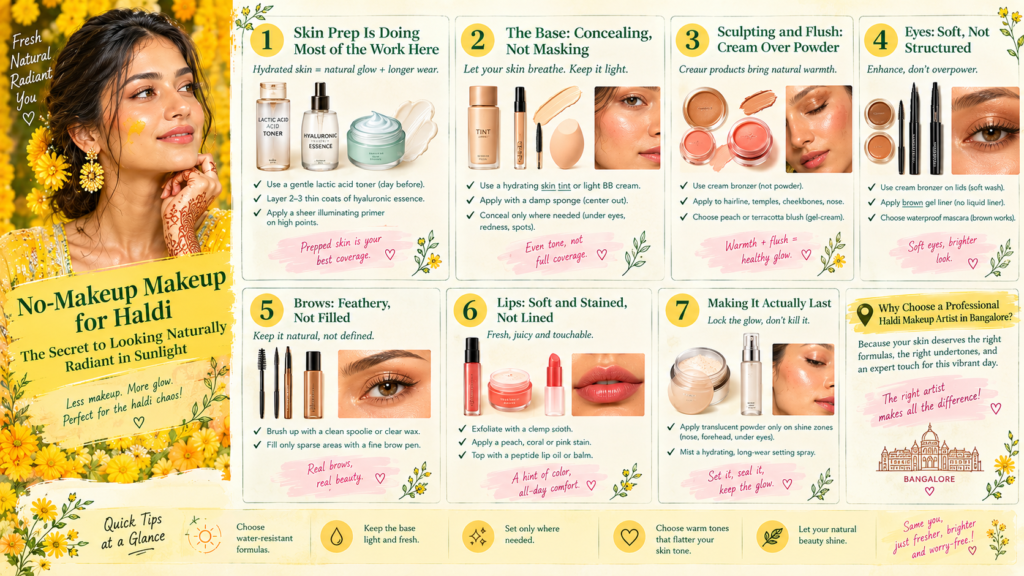 No-Makeup Makeup for Haldi The Secret to Looking Naturally Radiant in Sunlight