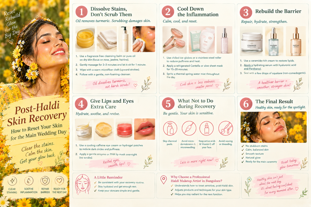 Post-Haldi Skin Recovery How to Reset Your Skin for the Main Wedding Day