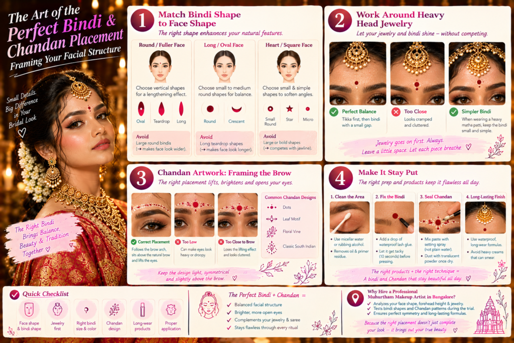 The Art of the Perfect Bindi and Chandan Placement Framing Your Facial Structure