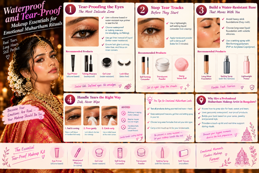 Waterproof and Tear-Proof Makeup Essentials for Emotional Muhurtham Rituals