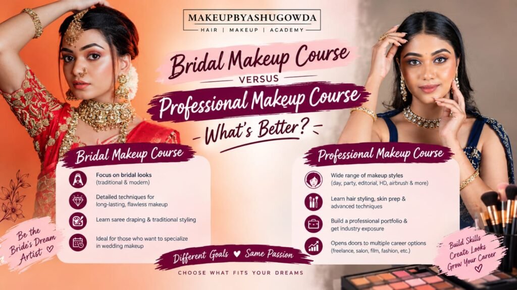 bridal makeup vs professional makeup